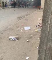 حرق اطارات وشغب لانصار التيار الصدري قرب احد المراكز الانتخابية في مدينة الصدر….