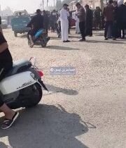 حشود المواطنين امام مراكز الاقتراع في مدينة الكحلاء بمحافظة ميسان…