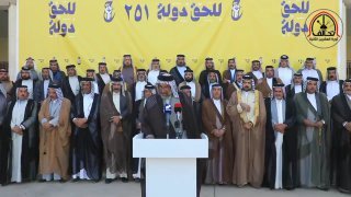 بالفيديو  تحالف ثورة العشرين الثانية في محافظة ذي قار يعلن دعمه الكامل لحركة حقو…
