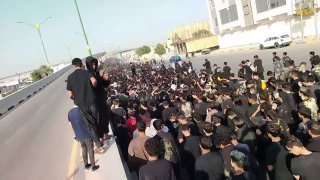 في ذكرى إستشهادها.. سيل بشري يكتظ به مركز مدينة السماوة في المثنى لاداء التشييع …