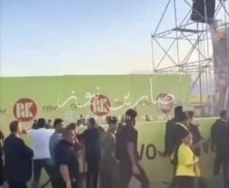 بالفيديو شجار في محفل انتخابي لحزب القجقجي مسعود بارزاني في قضاء سوران ضمن محافظ…