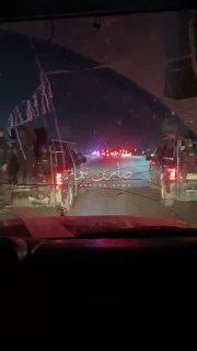 بالفيديو برتل عسكري ضخم محافظ الأنبار ومرشح حزب تقدم في شارع الكرابلة يقطع الطري…