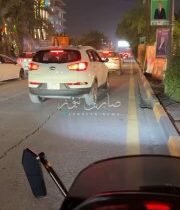 رصد مخالفة انتخابية سقوط صورة دعاية انتخابية على الشارع في منطقة اليرموك ببغداد…