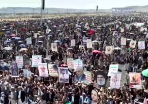 اليمن العزيز جانب من الخروج الجماهيري الاستثنائي بمدينة صعدة في مسيرة “طوفان الأ…