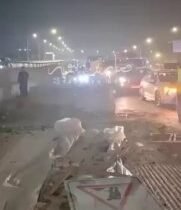 بالفيديو بغداد – حادث مروري مروع فجر اليوم تحت جسر الدورة الجديد بسبب صبات كونكر…