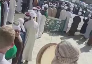 بالدفوف والتهاليل.. استقبال الارهابي الداعم لعصابات داعش الارهابية رافع الرفاعي …