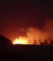 بالفيديو اندلاع حريق في محافظة بابل بالقرب من سايلو المسيب والنيران تمتد داخل ال…