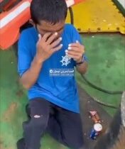 #عاجـــــــــــــــل طاقم السفينة العراقية “الحدباء” ينقذ صياداً هندياً من الغرق…