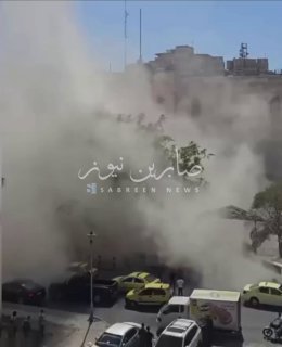 #عاجــــــــــــــــل | بالفيديوسوريا: انهيار مبنى وزارة الداخلية القديم في دمشق…