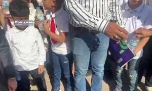 بالفيديو أولياء الأمور وطلبة مدرسة مرجعيون الابتدائية في الكرادة وسط بغداد يناشد…