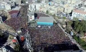 لبنان: جموع المؤمنين المعزّين يحيون الذكرى السنوية الأولى لاستشهاد السيدين الهاش…