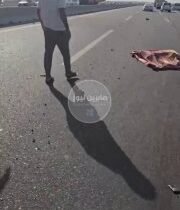 بالفيديو حادث سير مروع على الطريق السريع  (بغداد _حلة ) ، وفاة منتسب امني كحصيلة…