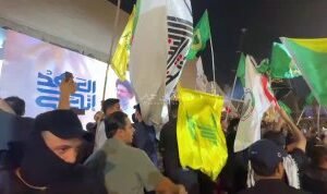 معتازة لليوم المحور معتازة النعش الرمزي لسيد شهداء المقاومة وسط ساحة التحرير…