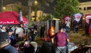 بالفيديوهات جانب من مشاركة المواكب الحسينية في الذكرى السنوية الاولى لاستشهاد ال…