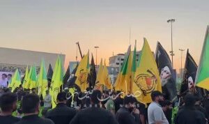 بالفيديو وصول أبناء كتائب حزب الله المنصورة إلى ساحة التحرير لإحياء الذكرى السنو…