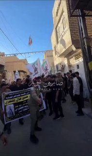 بالفيديو جانب من تشييع  الشهيد “حمزة هلال حسين هلال الشمري” احد ابطال الحشد الشع…