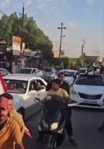 المئات من اهالي الاسكندرية في محافظة بابل يخرجون الى الشارع رافضين زيارة المزور …