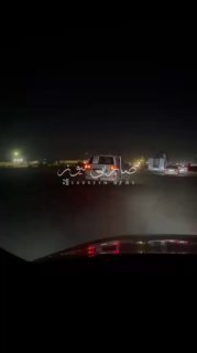 بالفيديورصد الية عسكرية للاحتلال الامريكي ترافقها عجلة لاحدى الشركات الامنية بات…