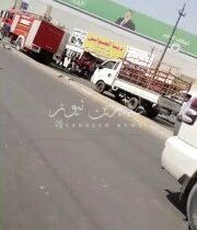 تحديث || بالفيديو فرق الدفاع المدني قامت باخراج مصابين من حادث حريق مجمع مشن في …