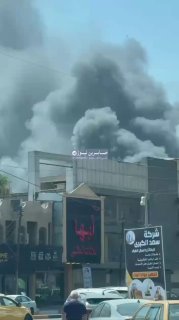 تحديث حريق ضخم في مجمع مشن بالعاصمة بغداد #عاجـــــــــــــــل | بالفيديو   ارتف…