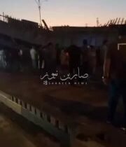 بالفيديو سقوط جسر قيد الانشاء في مدخل محافظة كربلاء المقدسة…