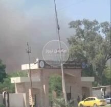 تحديث اعمدة الدخان تتصاعد خلف كلية الطب البيطري في منطقة ابو غريب بالعاصمة بغداد…