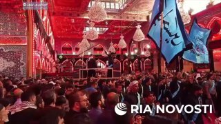 التلفزيون الروسي يواكب تغطية زيارة الاربعين الخالدة واصفاً اياها :من أهم وأقدس ا…