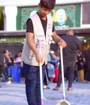 بالفيديو جانب من الخدمة المباركة التي يقدمها موكب قادة النصر في كربلاء المقدسة…