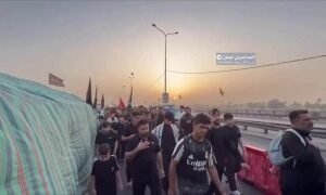 المسير الاكبر في العالم مشاية الامام الحسين (ع) من العاصمة بغداد في زحفها المليو…