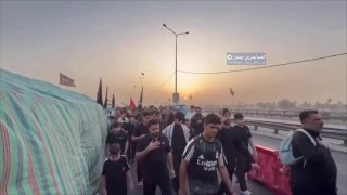 المسير الاكبر في العالم مشاية الامام الحسين (ع) من العاصمة بغداد في زحفها المليو…