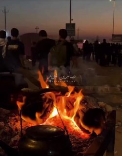 مسيرة العشق الحسيني من طريق المشاية ، صباحكم معطر بذكر الله وبحب الحسين…