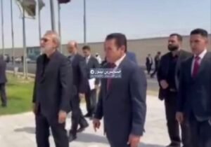 أمين المجلس الأعلى للأمن القومي الايراني علي لاريجاني يزور موقع استشهاد قادة الن…