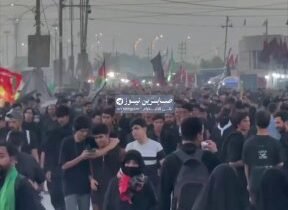 المسير الاكبر في العالم طريق المشاية في مدينة الحلة #لبيك_ياحسين…