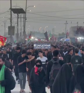 المسير الاكبر في العالم طريق المشاية في مدينة الحلة #لبيك_ياحسين…