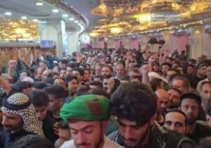 من مرقد حامل اللواء ابي الفضل العباس…  زوار الجمهورية الإسلامية يهتفون “أبو الفض…