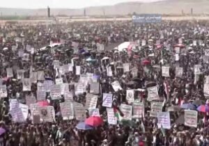 اليمن العزيز جانب من الخروج الجماهيري الكبير بمدينة صعدة في مسيرة “ثابتون مع غزة…