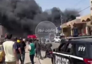 تحديث حريق يلتهم محال في الحي الصناعي في مدينة الكوت بمحافظة واسط #عاجــــــــــ…