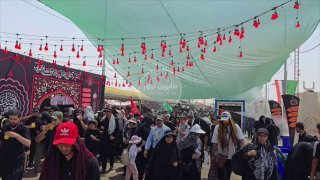 الزيارة الاربعينية | بعدسة صابرين نيوز استمرار تدفق الملايين من زوار الإمام الح…