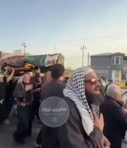 بالفيديو أهالي مدينة الناصرية يشيعون زائر من الجمهورية الإسلامية الايرانية توفي …