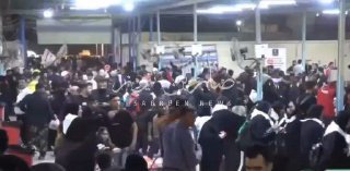 مسيرة العشق الحسيني استمرار توافد الاف الزائرين من منفذ الشلامجة الحدودي الى كرب…