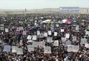 اليمن العزيز جانب من الخروج الجماهيري الكبير بمدينة صعدة في مسيرة “ثباتا مع غزة …