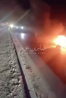 تظاهرات في منطقة قوشتبة في محافظة أربيل، وإغلاق الطريق الرابط بين أربيل وكركوك م…