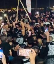 بالفيديو تجمع داعمو محمد جميل المياحي، محافظ واسط السابق، قرب منزله بعد تقديم اس…