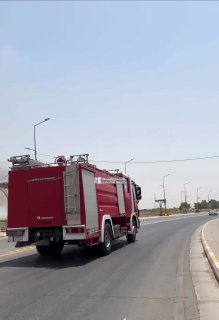 بالفيديواندلاع حريق في كورنيش جامعة واسط بالكوت….