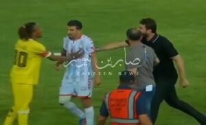 بالفيديو اندلاع مشاجرة بين لاعبي زاخو ودهوك على ملعب الشعب الدولي وصول افواج مكا…