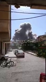 طيران الاحتلال الصهيوني يستهدف منزل محافظ درعا…