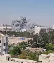 العدوان الصهيوني على دمشق يقصف قصر حكومة الجولاني الارهابية ما يسمى بقصر الشعب. …