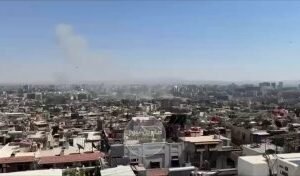 بالفيديوجانب من غارة العدوان الصهيوني على دمشق  بعد انتهاء المدة التي حددها الك…