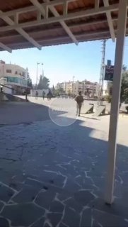 رمي عشوائي لعصابات الجولاني الارهابية في شوارع مدينة السويداء بالتزامن مع رعب وه…