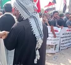 بالفيديوانطلاق تظاهرات لأهالي قضاء الهارثة شمال البصرة احتجاجاً على تردي الواقع …